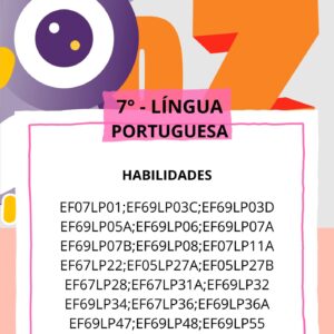 Caderno_3º Bimestre Língua Portuguesa 7° ANO EF07LP01 - EF69LP03C - EF69LP03D - EF69LP05A - EF69LP06 - EF69LP07A - EF69LP07B - EF69LP08 - EF07LP11A - EF67LP22 - EF05LP27A - EF05LP27B - EF67LP28 - EF67LP31A - EF69LP32 - EF69LP34 - EF67LP36 - EF69LP36A - EF69LP47 - EF69LP48 - EF69LP55 - EF69LP56