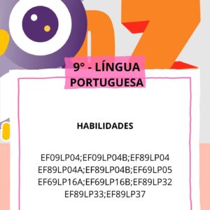 Caderno_3º Bimestre Língua Portuguesa 9° ANO EF09LP04 - EF09LP04B - EF89LP04 - EF89LP04A - EF89LP04B - EF69LP05 - EF69LP16A - EF69LP16B - EF89LP32 - EF89LP33 - EF89LP37