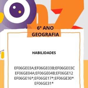 Caderno_3º Bimestre  GEOGRAFIA 6° ANO  EF06GE03A - EF06GE03B - EF06GE03C - EF06GE04A - EF06GE04B - EF06GE12 - EF06GE16* - EF06GE17* - EF06GE30* - EF06GE31*